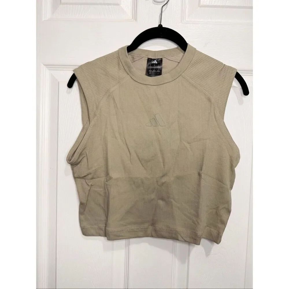Adidas all szn rib tank top Small